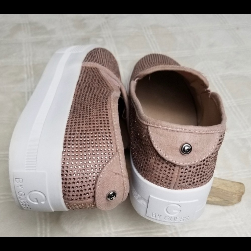 GUESS Pink Bedazzled Slip Ons! 💖 - Picture 4 of 7